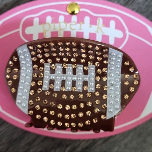 NWOT 🏈 Piper K Football Mom Game Time Tailgating Hair Claw - Picture 8 of 15